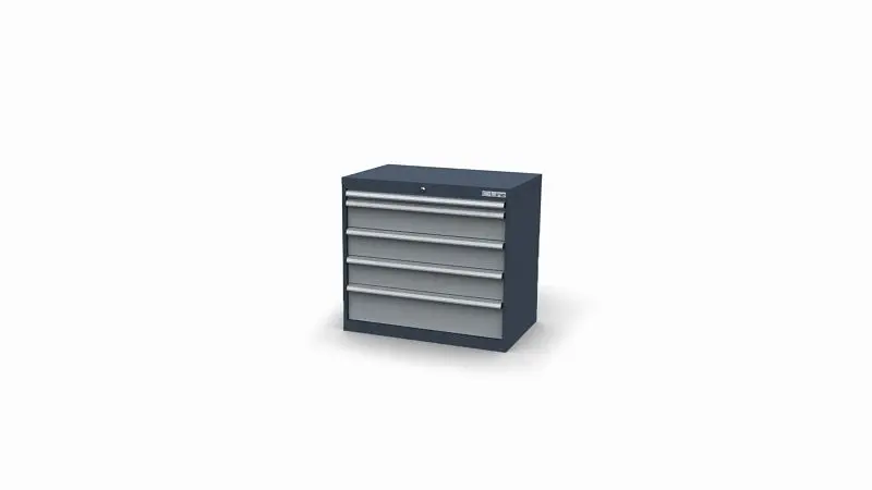 Simplaflex Schubladenschrank inkl. 5 Schubladen B x T x H 900 x 575 x 820 mm CL9H081031