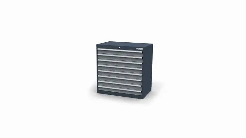 Simplaflex Schubladenschrank inkl. 8 Schubladen B x T x H 900 x 575 x 920 mm CL9H090800