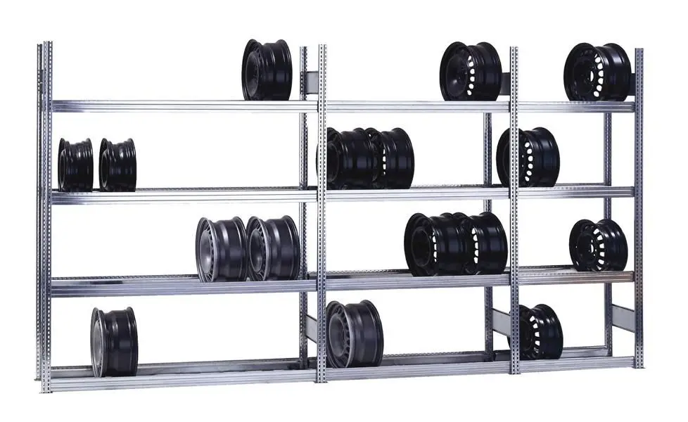 Regalwerk BERT-Felgenregal - Anbaufeld Stecksystem HxBxT 2000x1285x300mm B3-64113-30