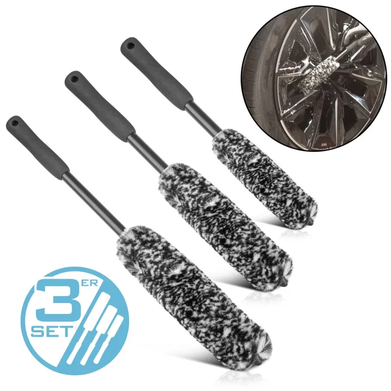 Steelworks rim brush 3 Set Author cleaning brush | Detailing brush | Radbrush | Nursing brush | Car washes | Universal bru...