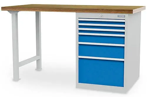 Bedrunka+Hirth Reihenwerkbank R 18-24 2x100 2x150 1 Stück200 mm Schubladen-Vollauszug 100 % 2000 x 750 x 859 mm 03.20.580.9E