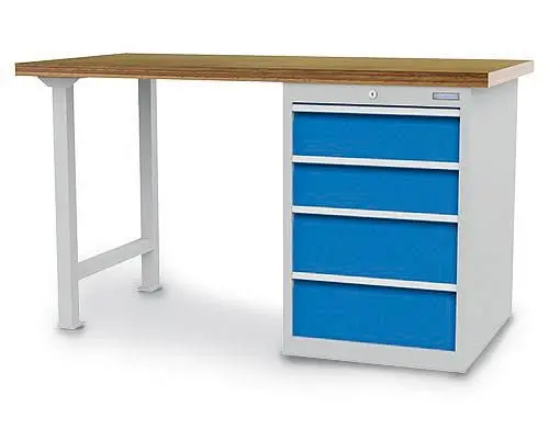 Bedrunka+Hirth Reihenwerkbank R 18-24 2x150 2x200 mm Schubladen-Vollauszug 100 % 1500 x 750 x 859 mm 03.15.580.4V