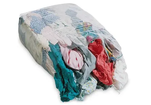 DENIOS Putzlappen KB Kattun einfaches Baumwollmischgewebe bunt 30 Presswürfel à 10kg VE: 30 Stück 158037