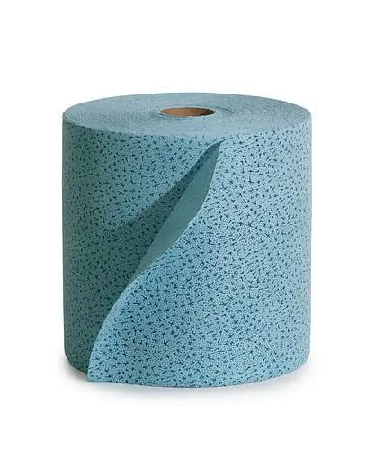 DENIOS Wiederverwendbare Reinigungstücher 1 Rolle blau 129659