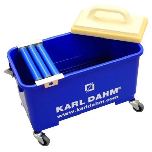 Karl Dahm Fliesen-Waschset Express mit 3-Rollenaufsatz mit Räder 11487