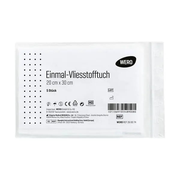 WERO Einmal-Vliesstofftuch für DIN 13157 / 13169 VE: 5 Stück 260074