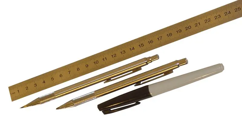 DINOSAURIER Anreißset 1 für Karosseriearbeiten 5-teilig LxBxH (Kompletttasche)=550x65x12 mm ZB 2100 ST