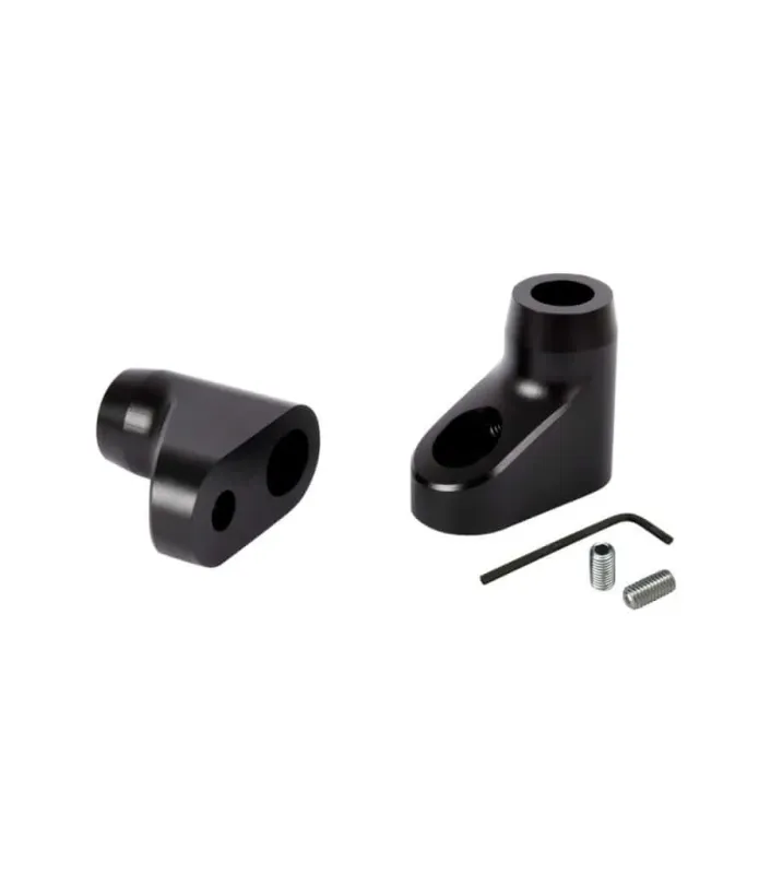 Blinkerhalter Vorderteile für Triumph Neri - 10 mm Schwarz pulverbeschichtet