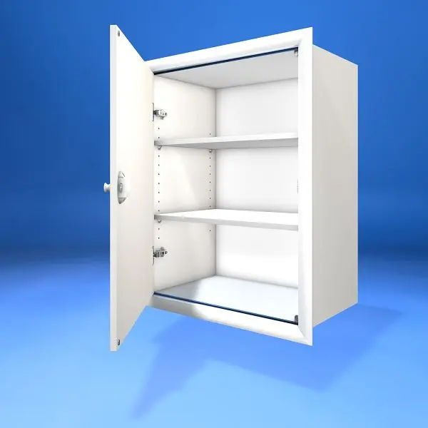 Wellhöfer Kniestocktüre mit Korpus 2 Fachböden und PushLock-Verschluss Wandöffnung 60 x 80 cm Korpustiefe: 40 cm 815