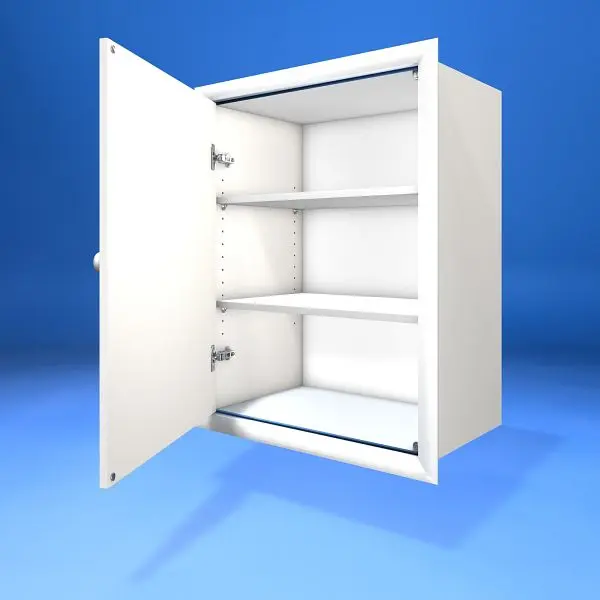 Wellhöfer Kniestocktüre mit Korpus 2 Fachböden Wandöffnung 60 x 80 cm Korpustiefe: 40 cm 810