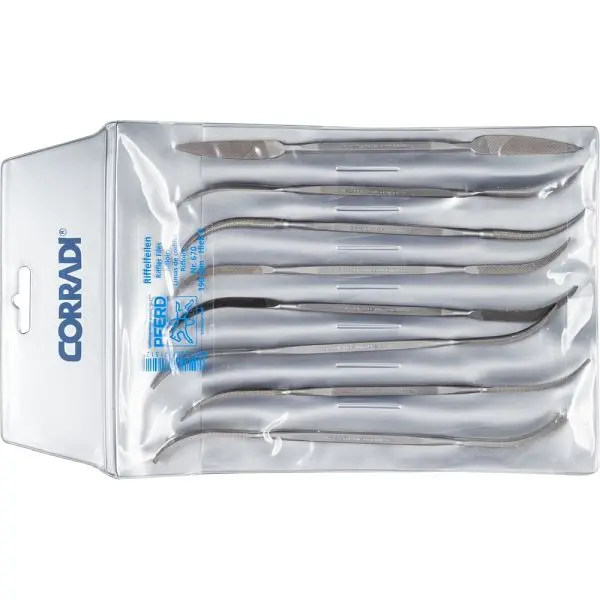 Pferd CORRADI-Riffelfeilen/-raspel-Set 670 190 H0 19506702