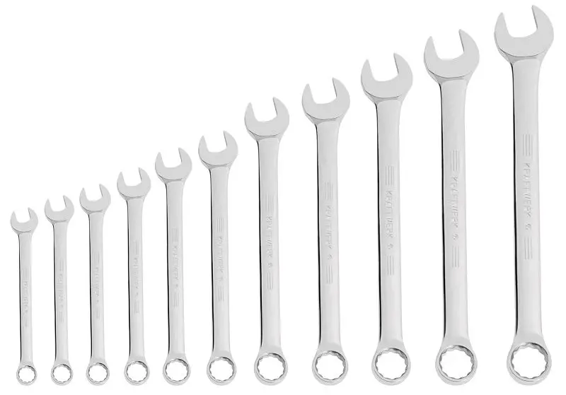 Kraftwerk Gabelringschlüssel-Satz INCH 11-teilig 3/8"-1" 3585