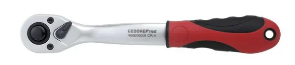 GEDORE red 2K-Umschantikknarre 1/2 gekröpft 255mm RSW10° 3300411
