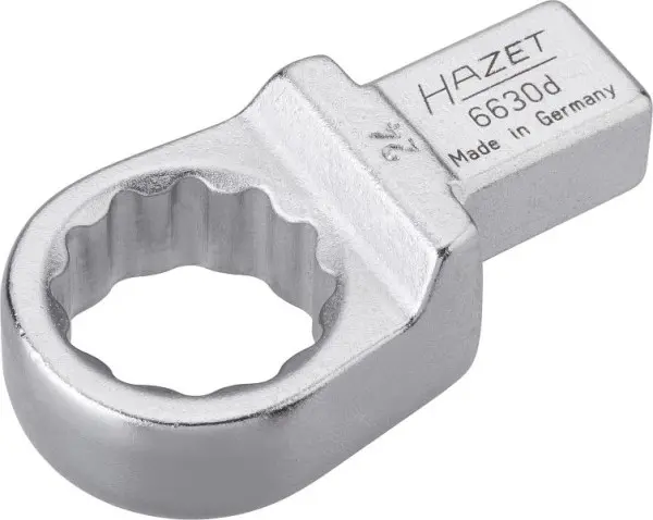 Hazet Einsteck-Ringschlüssel Einsteck-Vierkant 14 x 18 mm Außen-Doppel-Sechskant-Tractionsprofil 24 mm 6630D-24
