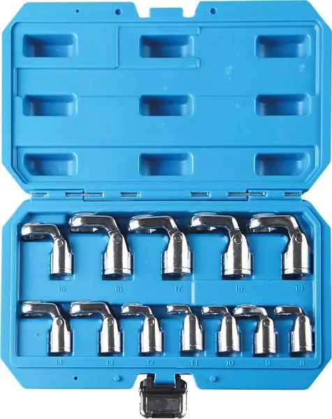 Kunzer offene Ringschlüssel mit Gelenk 3/8" 12-teilig 7GOR12
