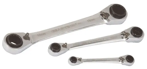 Projahn GearTech 4 1 Doppelring Schlüssel Satz 3 teilig 8-10 + 12-13 und 9-11 + 14-15 u 3463