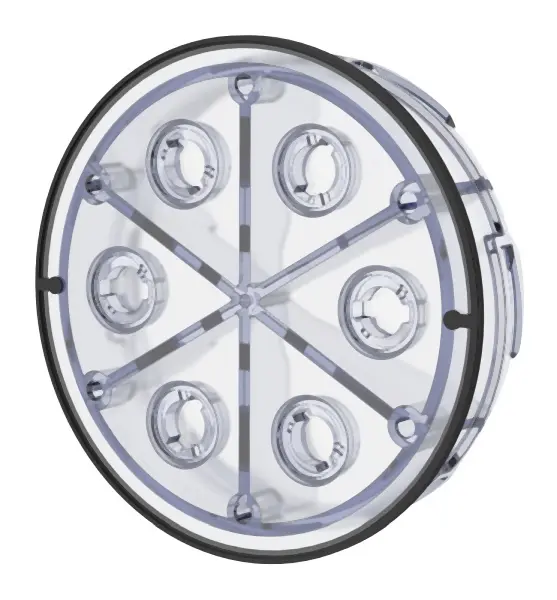 Hauff Verschlussdeckel für nicht belegte Dichtpackungen und Kunststoffflansche HSI150 DT 2126010172