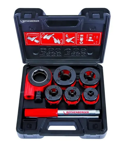 Rothenberger Gewindeschneid-Koffer SUPER CUT 1/2 - 1.1/4" BSPT R 070781X