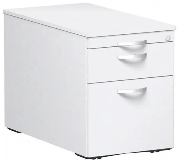 geramöbel Rollcontainer Hängeregistratur und 1 Metall-Schubfach Metall-Rollschubführung Zentralverriegelung 438x800x565...