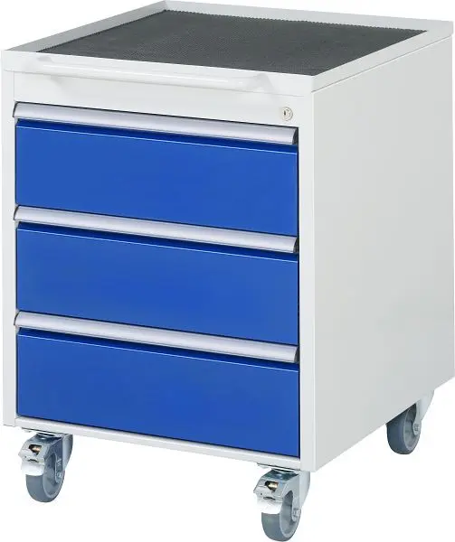 RAU Roll-Container Serie 7000 B580 x T650 x H745 mm 3 x Schublade-Grösse-L 3xH180 mm 15-3.0A.11