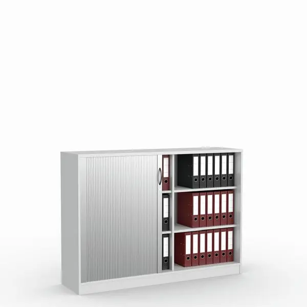 Deskin Rollladenschrank MULTI M Dekor lichtgrau B 1600 x H 1145 x T 420 mm 273420