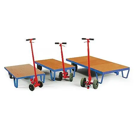 Protaurus Rotauro Rollplatte 1000x700mm Ladefläche aus vergütetem Multiplexholz 250mm Elastik-Räder Traglast: 3000 kg 1...