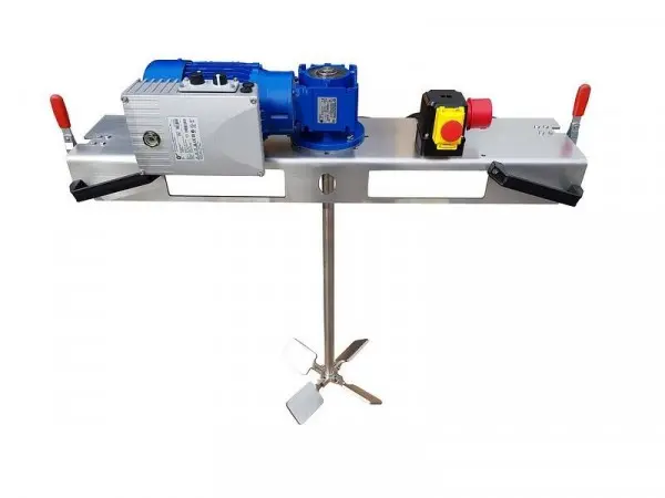 Schwarzer Rührtechnik Schneckengetrieberührwerk für Medien bis 2000 m/Pas im 1000L IBC 075 KW Umdrehungsrate: 0-190 UPM...