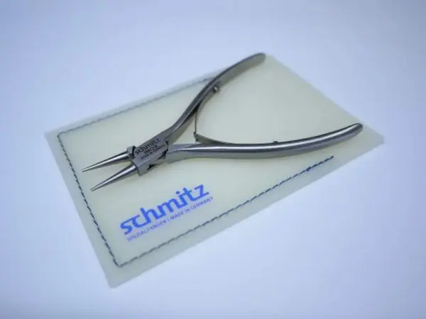 Schmitz Zangen Rundzange 120mm lineare kurze Greif-Backen ohne Verzahnung rostfrei 4231FP00-RF