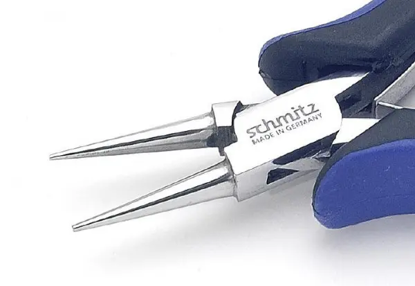 Schmitz Zangen Rundzange 130mm kurze Greif-Backen ohne Verzahnung 4231HS22