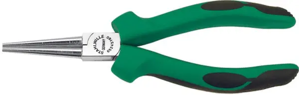 STAHLWILLE Rundzange lang Nr.6524 Länge 160 mm Kopf verchromt 2K-Handhabunge 65245160