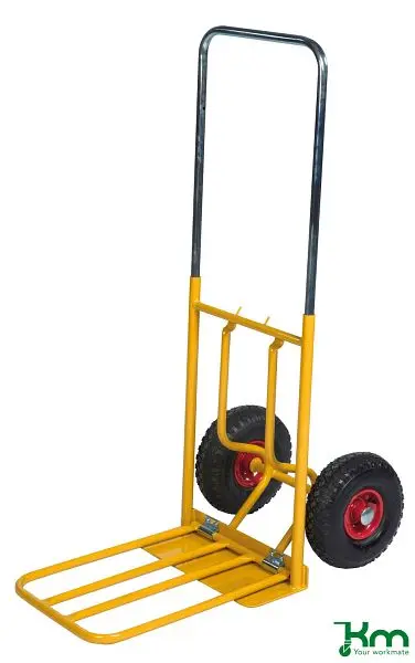 Kongamek Gepäck- &amp; Sackkarre 800 x 430 x 1150 mm Gelb 2 Bockrollen KM102