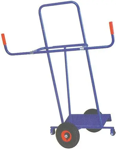 MMXX Plattenkarren 1-achsig 350 kg Traglast Vollgummiräder 77877