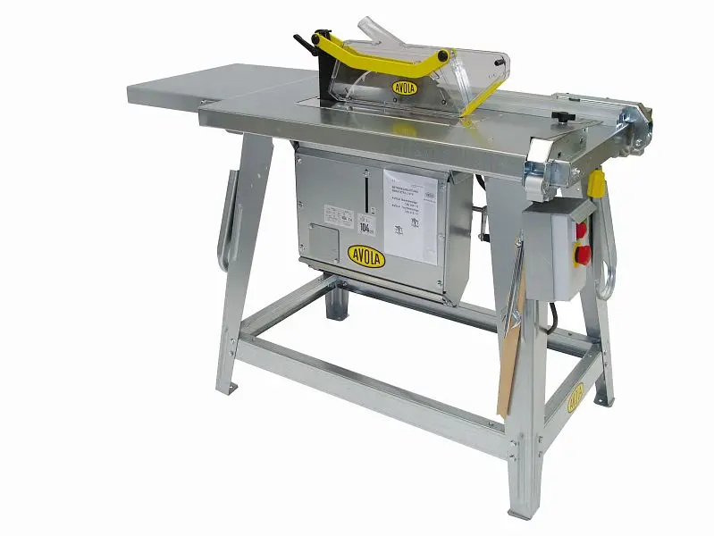 Avola Tischkreissäge TZH 350 mit Höhenverstellung und Schutzsschutzhaube 30316