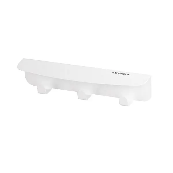 Air Wolf Hakenleiste mit 3 Haken Serie Alpha H x B x T: 61 x 265 x 52 mm Edelstahl weiß 60-167
