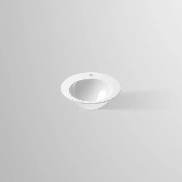 Alape Einbaubecken EB.K450H mit Hahnloch/ohne Überlauf Weiß ProShield 2004100000