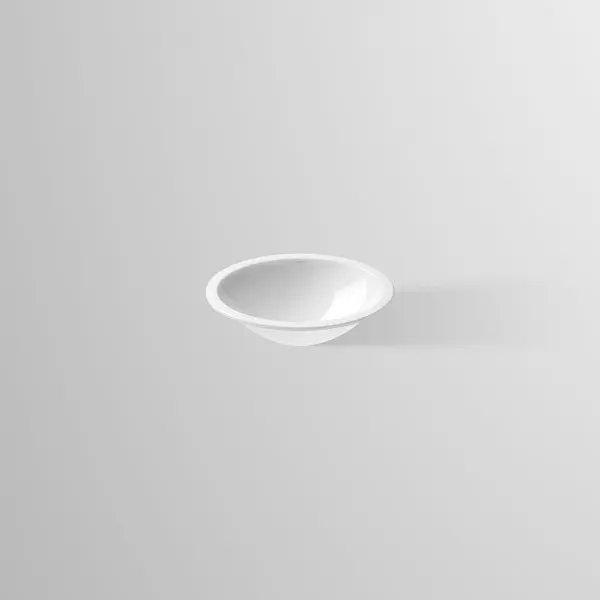 Alape Einbaubecken EB.O425 ohne Hahnloch/ohne Überlauf Weiß ProShield 2100100000