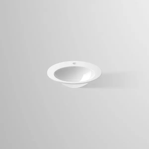 Alape Einbaubecken EB.O500H mit Hahnloch/ohne Überlauf Weiß ProShield 2102100000