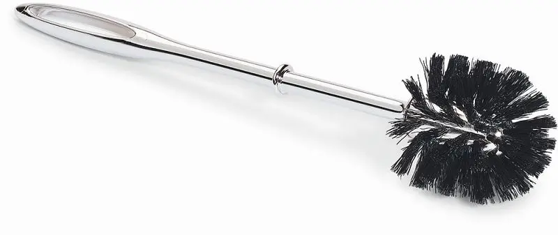Nölle WC-Bürste verchromt PP-schwarz 38 cm PP-Borste Ø ca. 75 mm VE: 10 Stück 385361