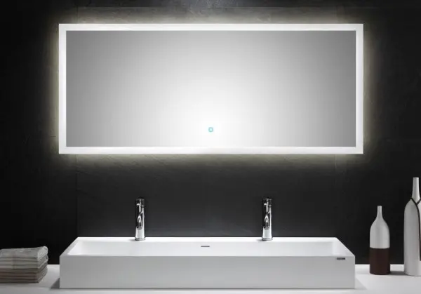 Posseik LED Spiegel 140x60 cm mit Touch Bedienung 140 x 60 x 32 cm DLED-SPIEGEL-140-60