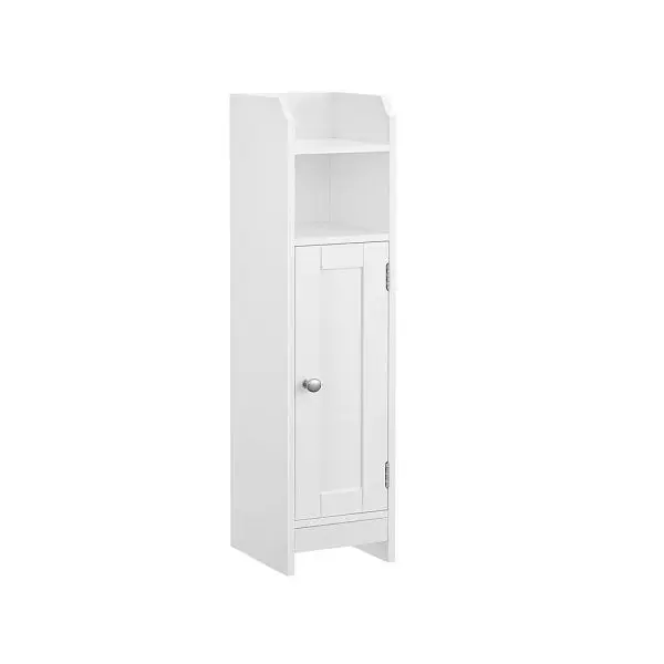 VASAGLE Schmaler Badezimmerschrank mit Tür BBC310W01