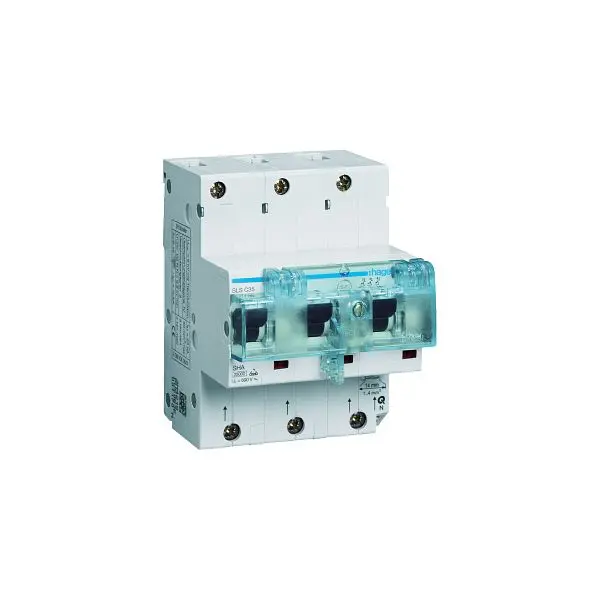 Hager SLS-Schantiker Cs 3p REG 35A 230V 690V/Ui 25kA 6kV Gr:2 IP2X 142623