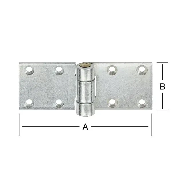 Vormann breite Scharniere gerollt 130 x 50 mm extra kräftigverzinkt VE: 10 Stück 000048130Z