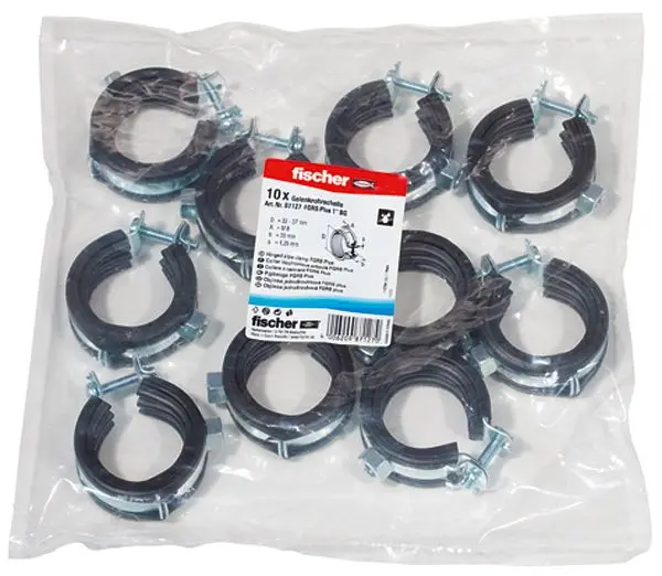 Fischer Gelenkrohrschelle FGRS Plus 1" B VE: 5 Stück 87127