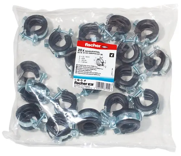 Fischer Gelenkrohrschelle FGRS Plus 3/8" B VE: 5 Stück 87124
