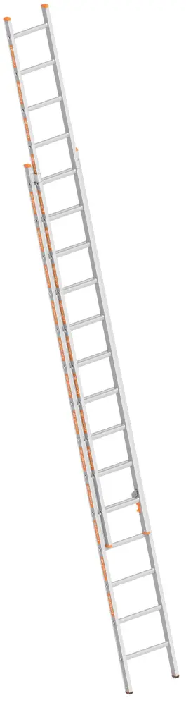 Layher Schiebeleiter TOPIC 1035 2x14 Sprossen mit Traverse 1035014