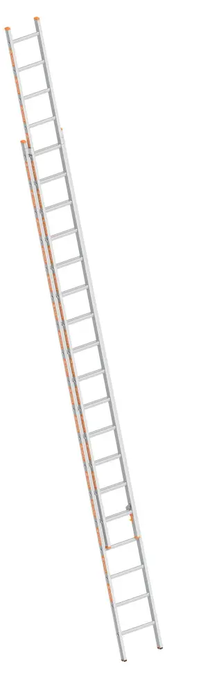 Layher Schiebeleiter TOPIC 1035 2x18 Sprossen mit Traverse 1035018