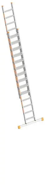 Layher Stufenschiebeleiter TOPIC 1032 2x14 Stufen 1032014