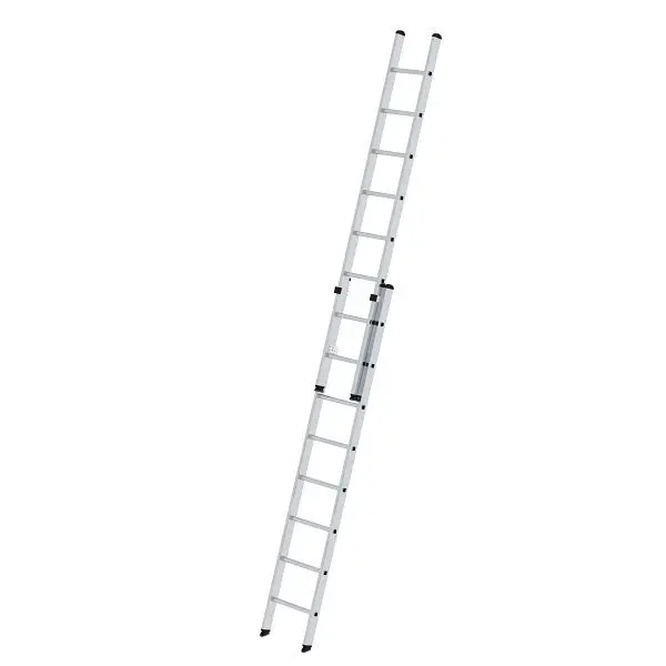 Munk Günzburger Steigtechnik Sprossen-Schiebeleiter 2-teilig ohne Traverse 2x8 Sprossen 020208