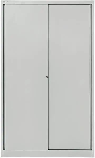 Bisley Schiebetürenschrank ECO 4 Fachböden 5 OH lichtgrau SD12194S645