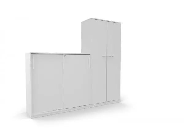 Nowy Styl SQart Schiebetürenschrank 120X3OH AL MP Platinum WNSSCS123NPKZ-MPALMPMPMP